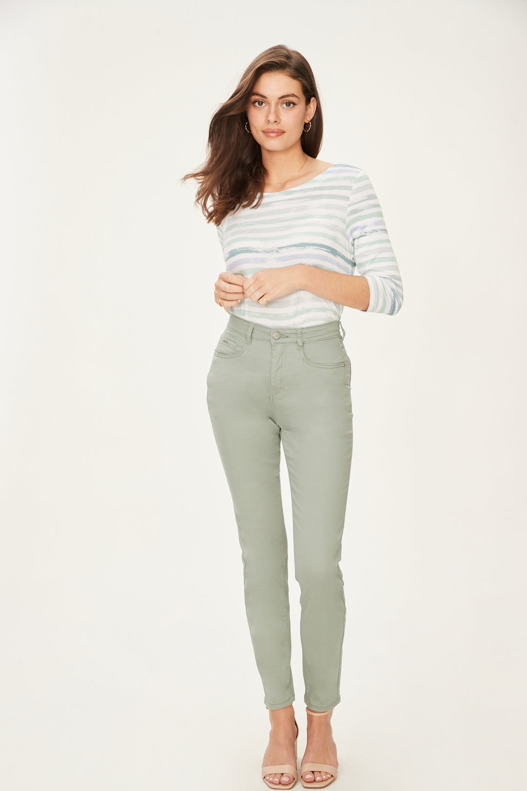 FDJ Suzanne Cigarette Leg Pant 6831511-LILYPA Lilypad - 1 ONLY SIZE 10 - 20% OFF