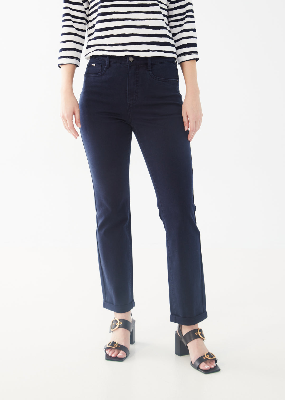 FDJ Suzanne Straight Leg Pant 6831511-NVY Navy