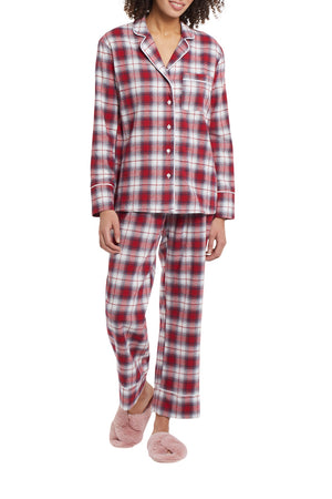 Tribal 2-Piece Flannel Pajama Set 7235O-4511-2919 Christmas Red