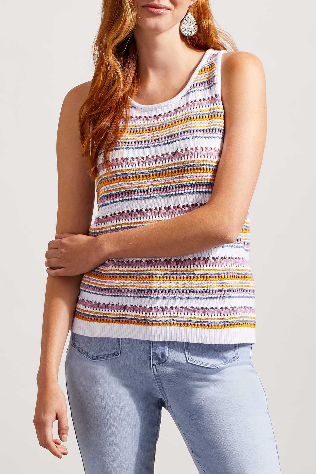 Tribal Sweater Knit Racer Back Tank 7667O-576-2429 Sun