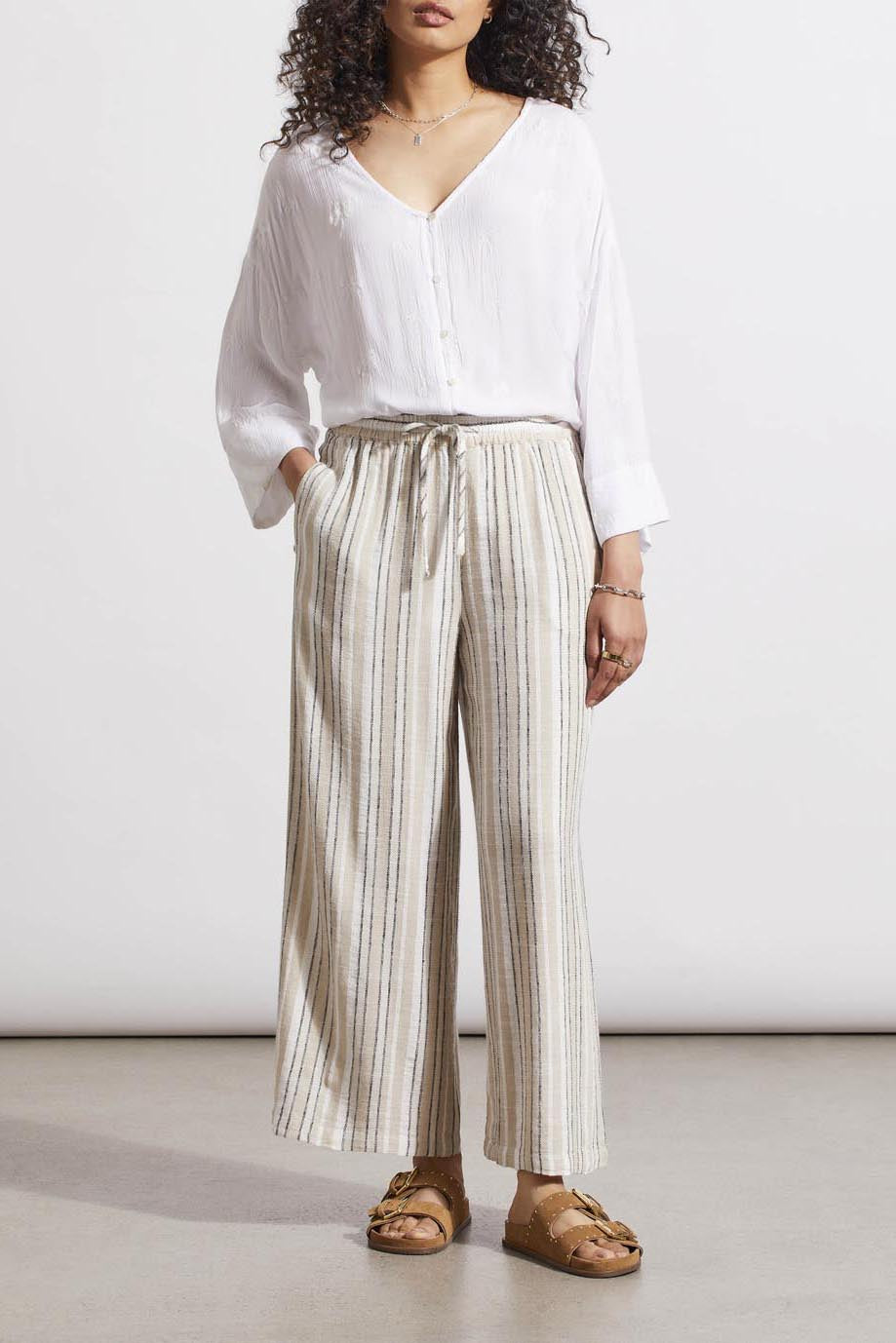Tribal Flowy Woven Crop Pant 7704O-4400-3042 French Oak