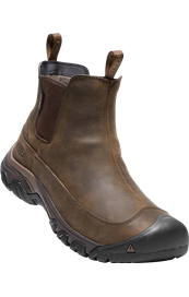 Mens Keen Anchorange Pull-On Waterproof Boot 1017790-Dark Earth