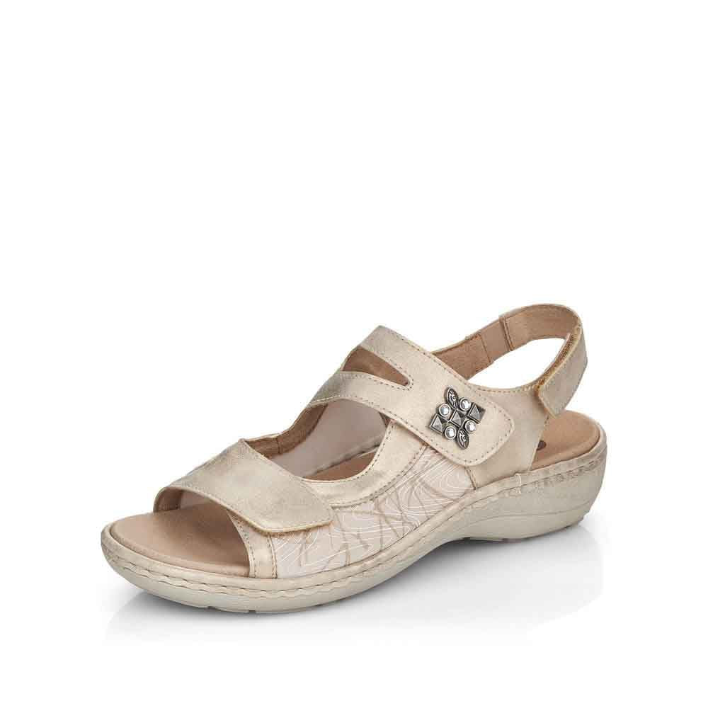 Remonte 2-Strap "Flippa" Velcro Sandal D7647-94 Gold Combo - 1 ONLY SIZE 41 - 20% OFF
