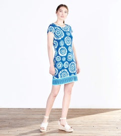 Hatley Nellie Dress - Longer Length - Painted Mandala S22MQL1608-Blue Quartz