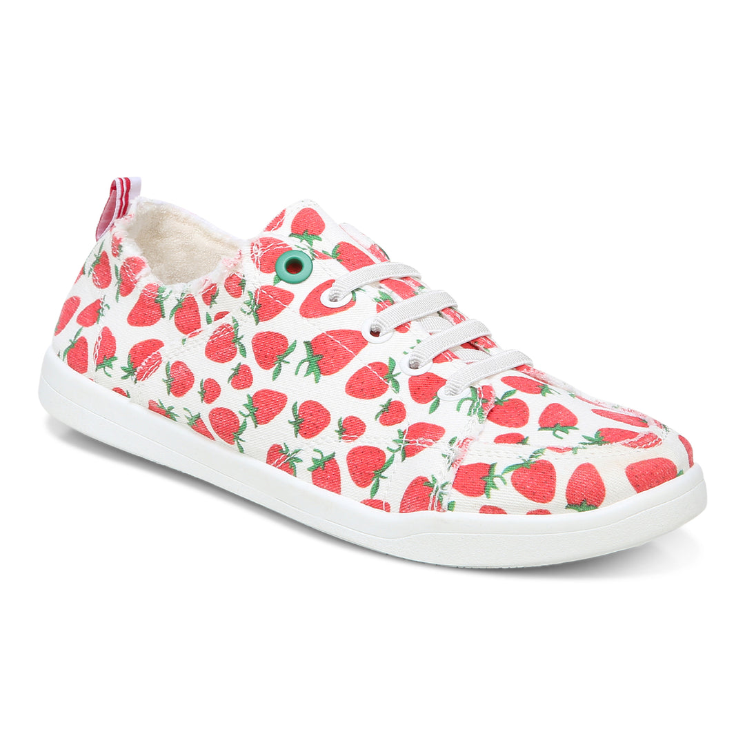 Womens Vionic Venice "Pismo" Slip-On Canvas Sneaker - Strawberries - 1 ONLY SIZE 5 - 20% OFF