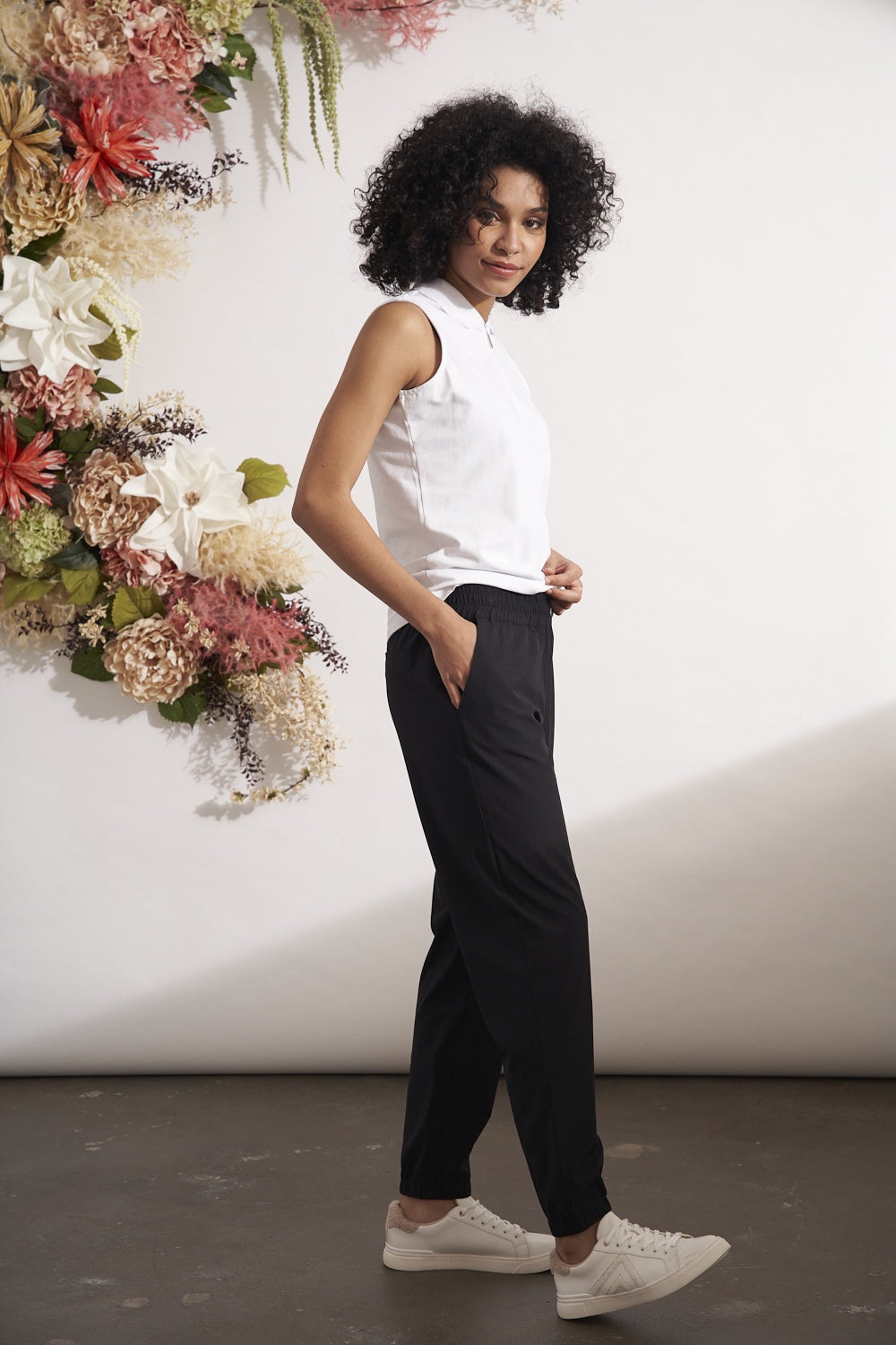 Renuar Woven Pant R10001-E1349R-BLK Black