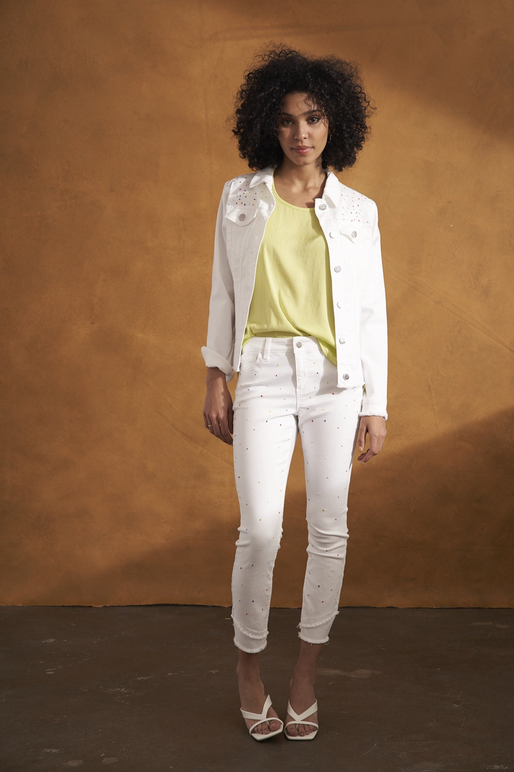 Renaur Woven Jacket R3775D-E2116-White - 1 ONLY SIZE X-SMALL - 20% OFF