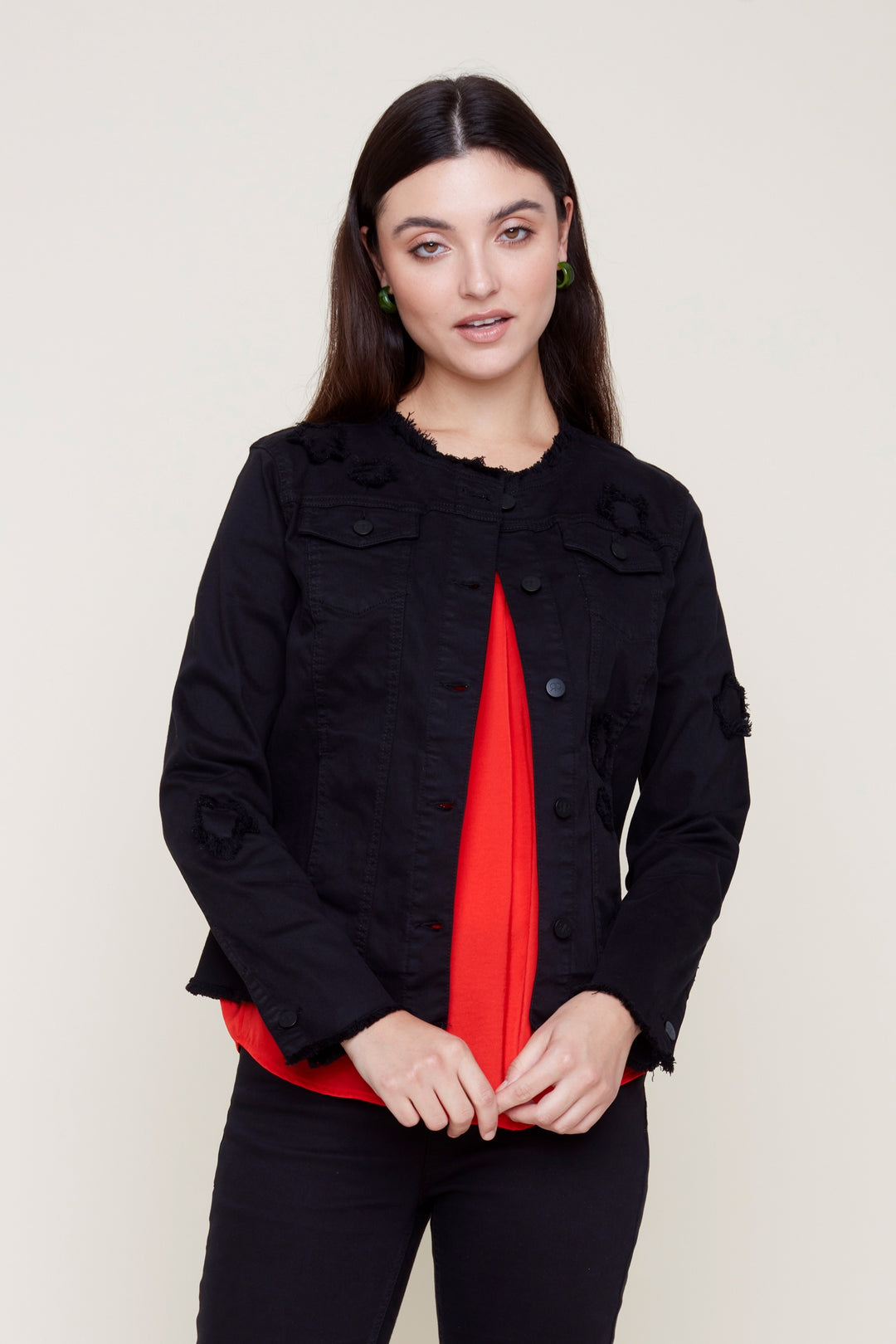 Renuar Woven Tencel Jacket R3811-E2008S-148 Black