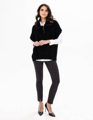 Renuar Knit Sweater Vest R6868-3391-8302 Black - 1 ONLY SIZE XL-XXL - 20% OFF