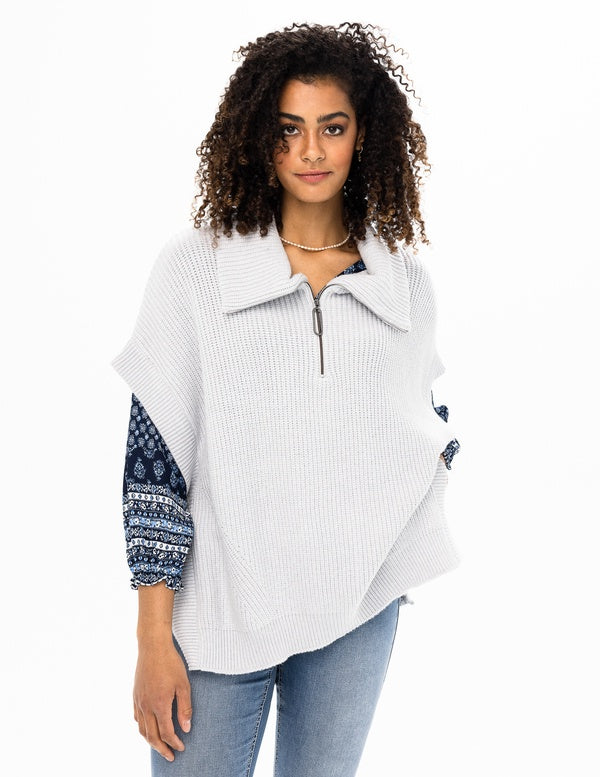 Renuar Knit Sweater Vest R6868-3391-HEAGRE Heather Grey