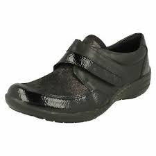 Remonte Slip-On Shoe w/ Velcro Closure and Neoprene Inserts R7600-02-3 Black