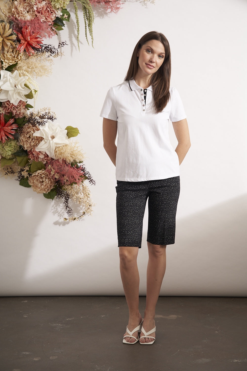 Renuar Knit Top R7712-58E-WHITE