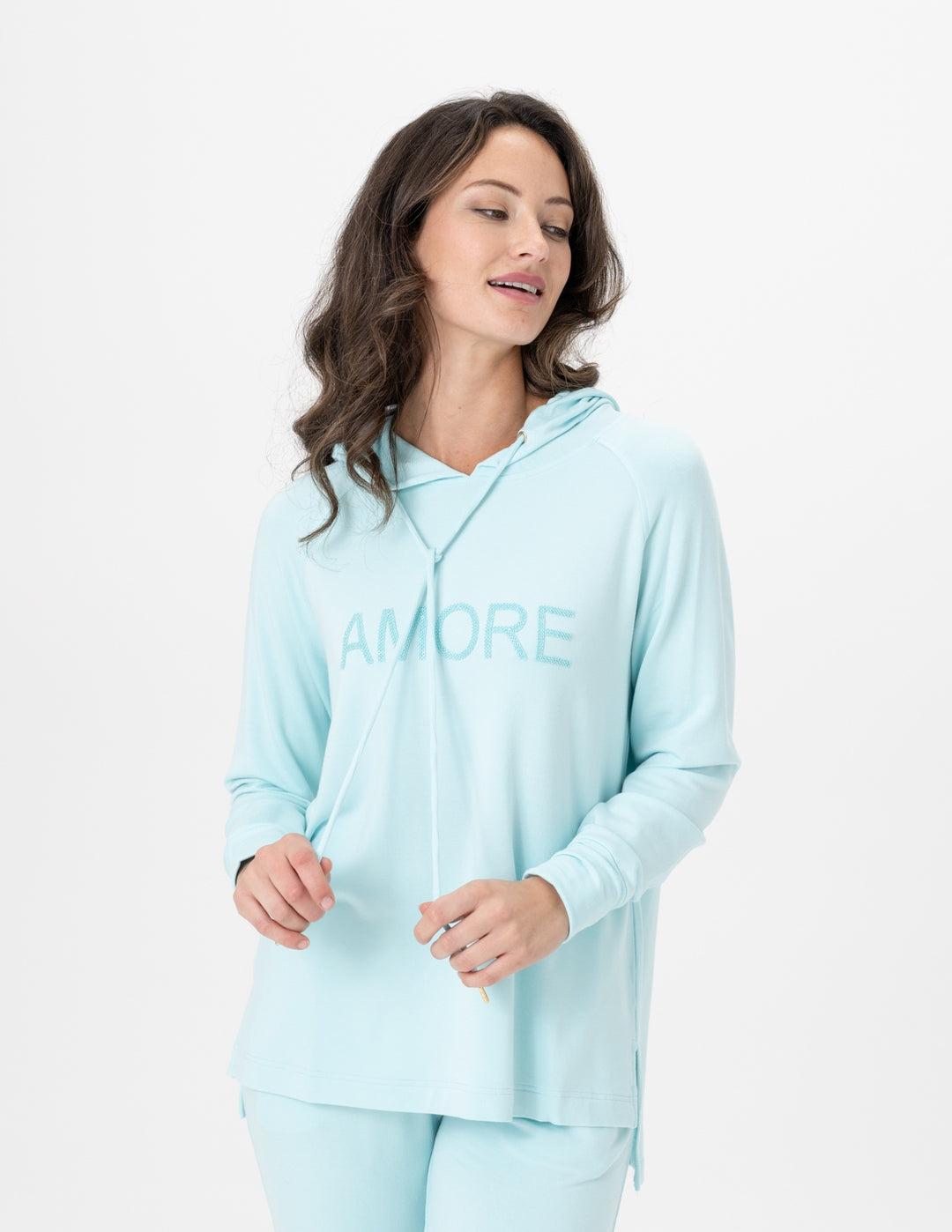 Renuar Knit "Amore" Hoodie R77389-68Z-80523 Spa