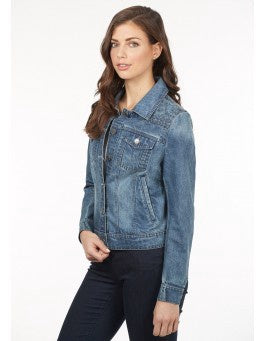 FDJ Filigree Yoke Jacket 1052538-MEDIND Medium Indigo