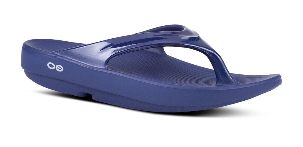 Oofos Womens Oolala 1400-NVY Navy Patent - SIZE WOMENS 5 ONLY - 20% OFF