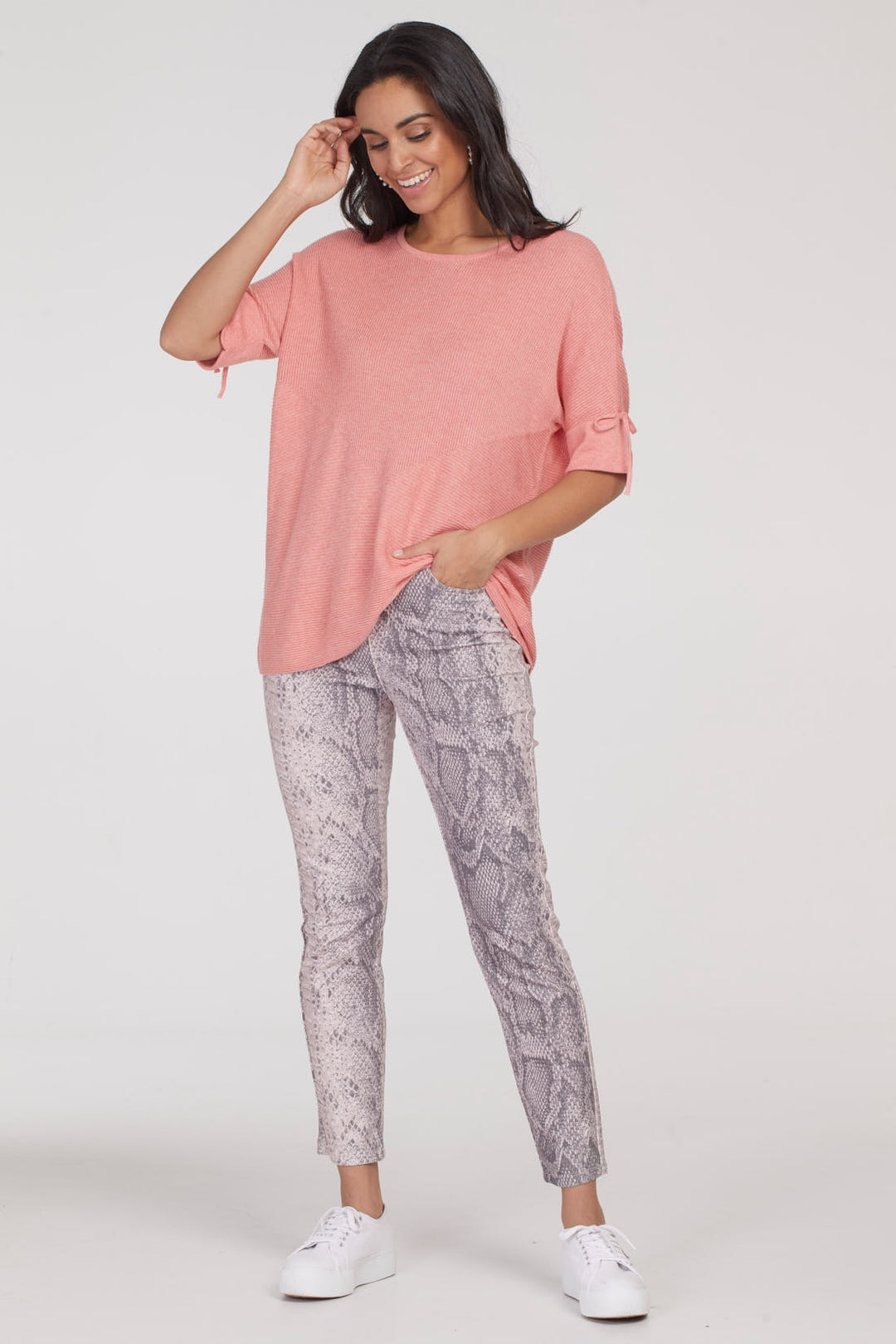 Tribal Pull-On Ankle Pant 3783O-1386-0042 Stone Snake