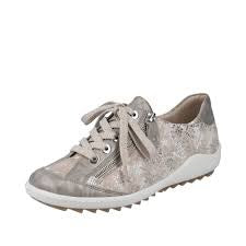 Remonte Liv Sneaker w/ Side Zip R1402-95-3 Beige Metallic - 1 ONLY SIZE 37 (6-6.5) - 20% OFF