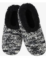 Womens "Miss Fancy Pants" Snoozies - Black/Charcoal