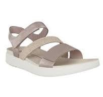 Womens Ecco Flowt Walking Sandal 273713-51487 Grey Rose Metallic