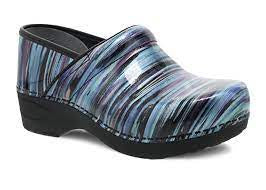 Womens Dansko Professional Clog w/ Covered Heel 2950190202 - Teal Stripe
