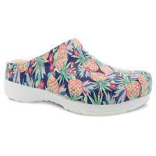 Womens Dansko Kane Molded EVA Clog 41455-0100 Pineapple Print - SIZE 38 (7-7.5) + 41 (10-10.5) ONLY - 20% OFF
