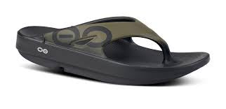 Mens Oofos Ooriginal Sport Thong Sandal 1001-TCGR Tac Green