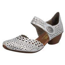 Womens Rieker Dress Shoe 43753-90-3 Silver