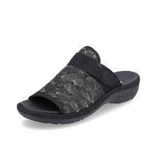 Remonte Slip-On "Flippa" Sandal D7664-01 Black