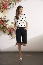 Renuar Pull-On Bermuda Short R9030-E730-148 Black