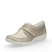 Remonte Slip-On Shoe w/ Velcro Closure and Neoprene Inserts R7600-91 Gold