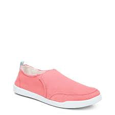Womens Vionic Venice Malibu Slip-On Canvas Sneaker - Sea Coral