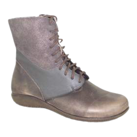 Womens Naot Atopa Lace-Up Boot 11140-NHU Vintage Grey Leather/Shadow Grey Nubuck/Frost Grey Leather - 50% OFF
