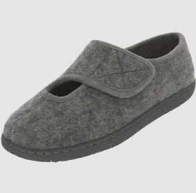 Womens Foamtreads "Kendale L2" Extra-Depth Slipper - Grey Felt
