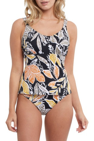 Tribal Swim 2pc Reversible Tankini Top 1013O-3562-2453 Moss Grey - 1 ONLY SIZE X-SMALL - 20% OFF