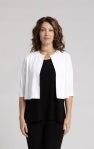 Sympli Classic Bolero Cardigan 25156-4 White