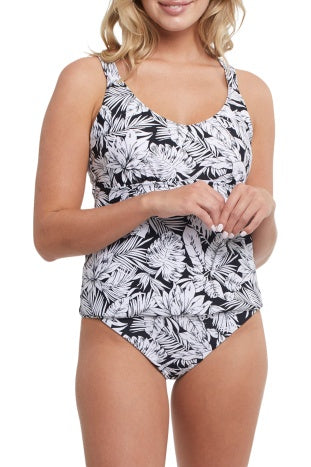Tribal Swim 2pc Reversible Tankini Top 1013O-3562K-0328 Midnight - 1 ONLY SIZE X-SMALL - 20% OFF