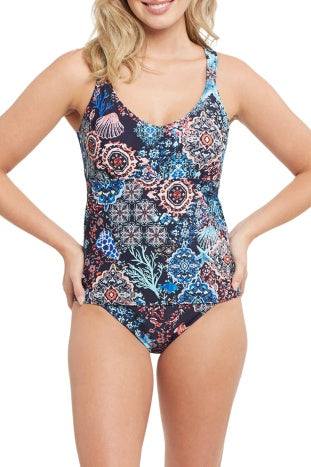 Tribal Swim Reversible Tankini Top 1013O-3562K-2216 Aruba - 1 ONLY SIZE SMALL - 20% OFF