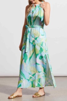 Tribal Halter Maxidress w/ Sash 884O-3525-1778