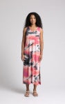 Sympli Printed Reversible Slit Tank Dress 28160P-MARPR Marble Print