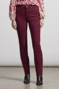 Tribal Sophia Curvey Hugging Straight Jean 7572O-2020W-2996 Red Wine