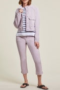 Tribal Pull-on Capri w/ Side Tab at Hem 1311O-3442-2930 Grape Mist