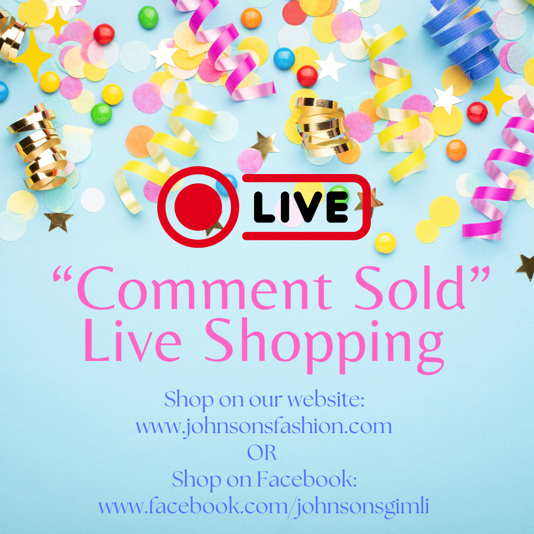 COMMENT SOLD LIVE SHOPPING SHOW