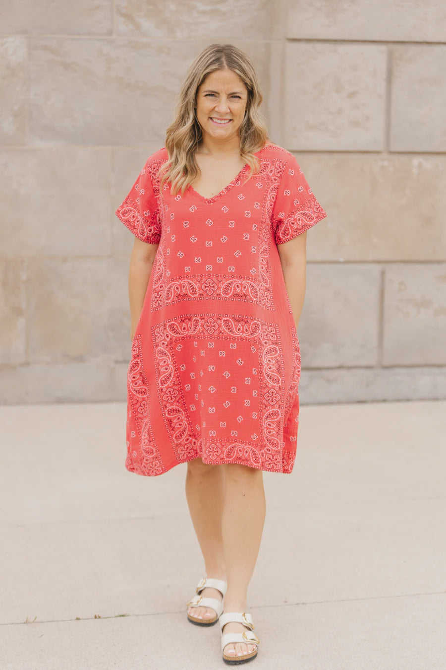 Shannon Passero Bandana Dress 5683-Red