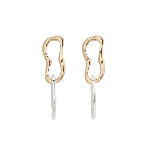 Merx Drop Earring 03-14426-2 Gold/Silver
