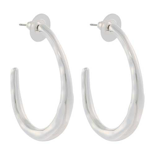 Merx Hoop Earring 03-14441 Silver