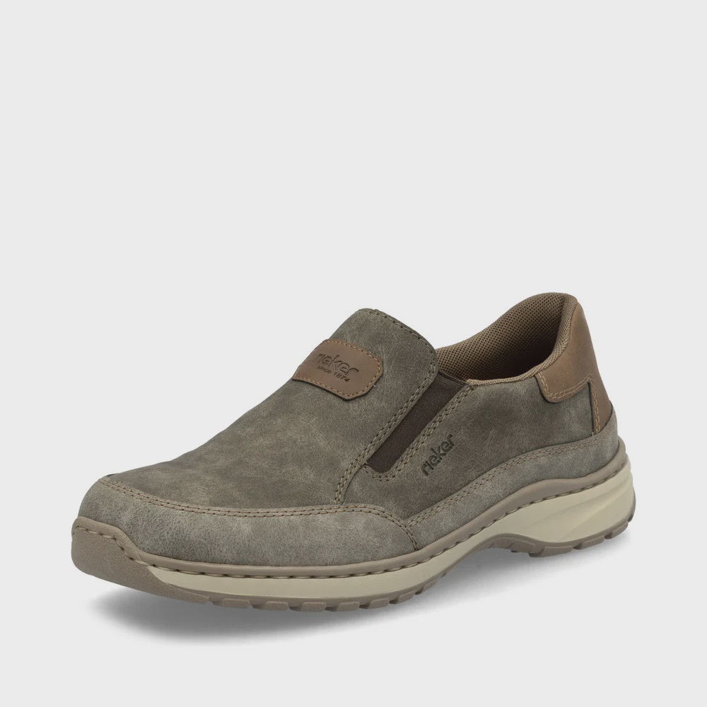 Mens Rieker Slip-On Casual Shoe 03365-25 Brown