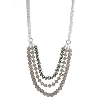 Merx Necklace 06-4758-2 Silver Multi