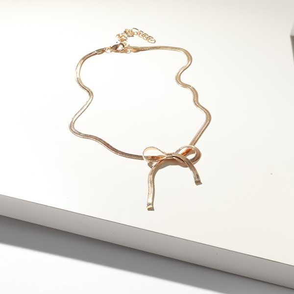 Merx "Bow" Necklace 06-5756-1 Gold