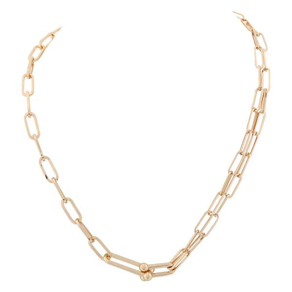 Merx Chain Link Necklace 06-5874-1 Gold