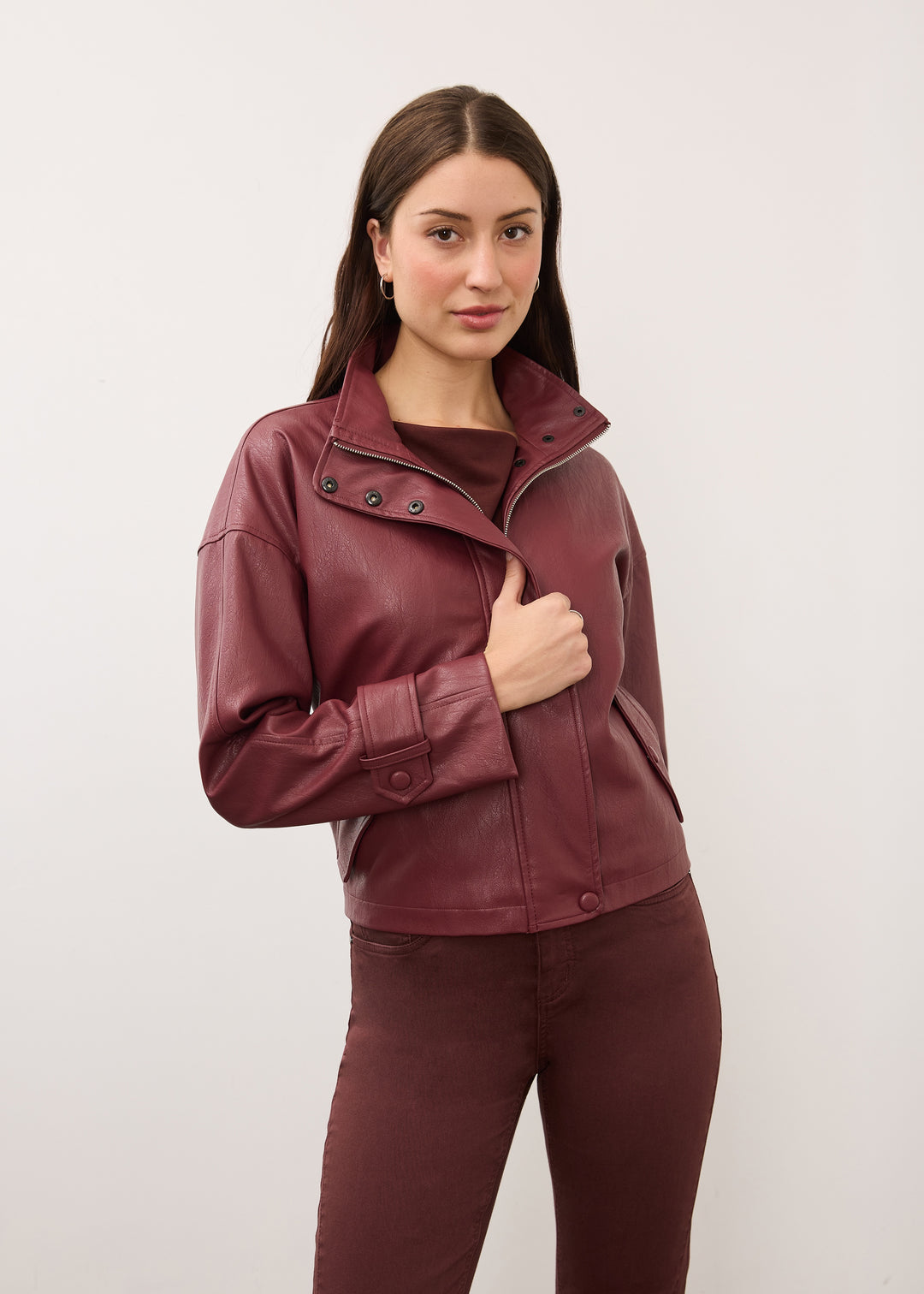 FDJ Cropped Trench Jacket 10051592-FIG